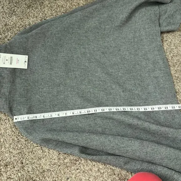 NWT ZARA MANTECO Wool Blend Oversized Cape Grey High Neck Poncho Coat Wrap M - Picture 12 of 12